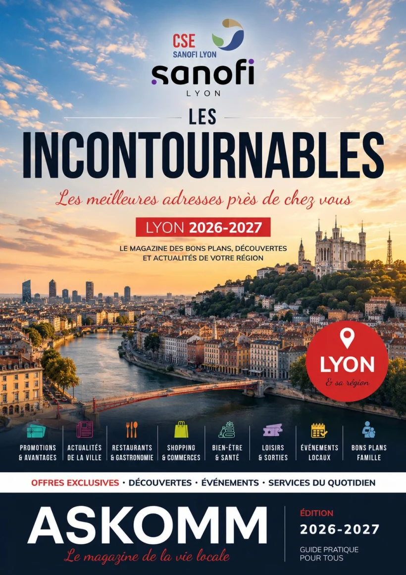 Magazine Les Incontournables Lyon (CSE Sanofi), édité par ASKOMM
