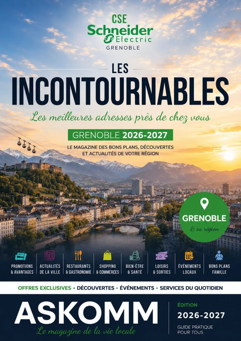 Magazine Les Incontournables Grenoble (CSE Schneider Electric), édité par ASKOMM