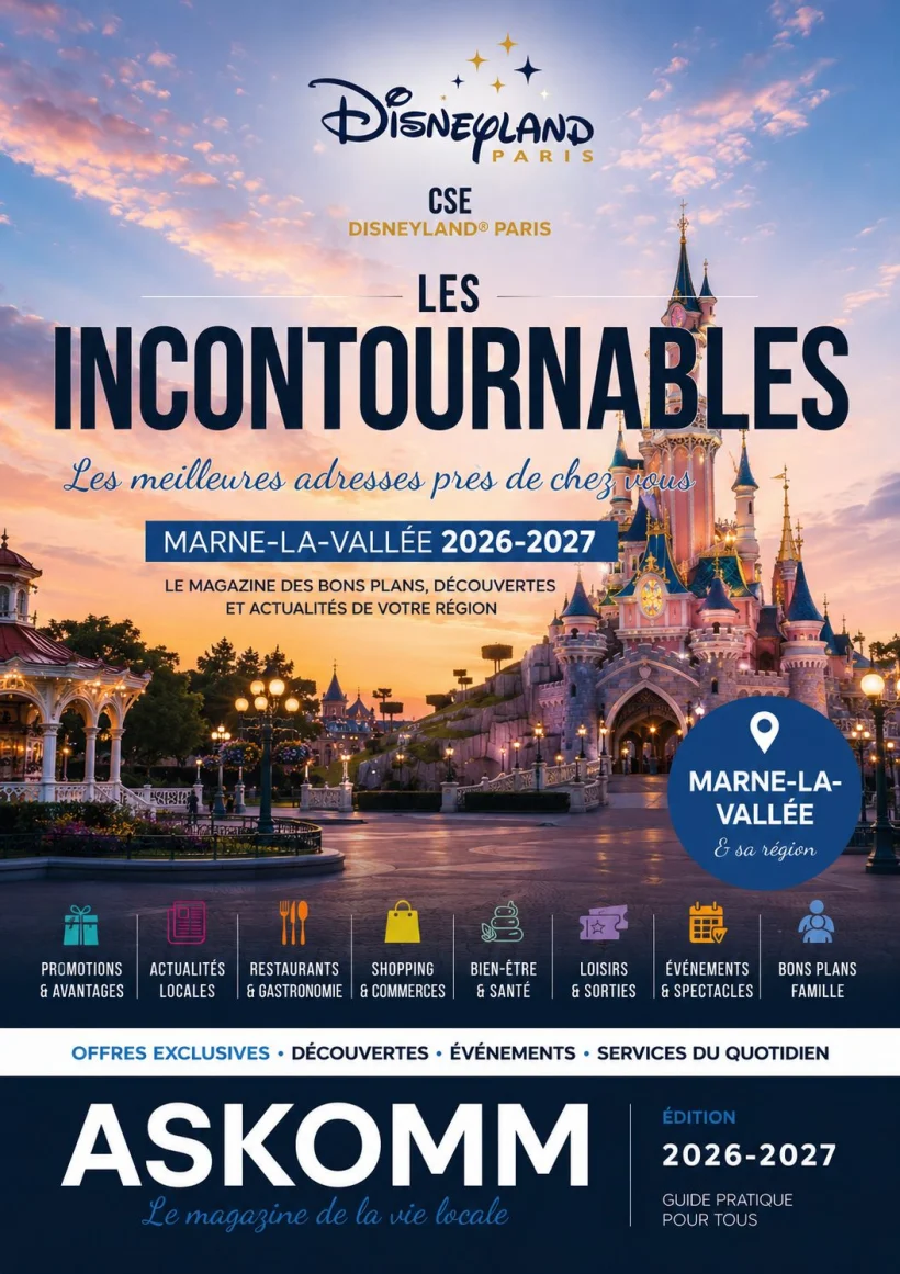 Magazine Les Incontournables Marne-la-Vallée (CSE Disneyland Paris), édité par ASKOMM