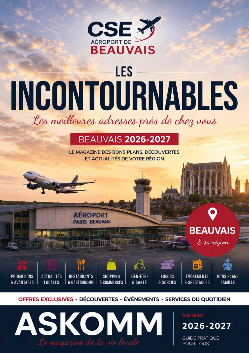 Magazine Les Incontournables Beauvais (CSE Aéroport de Beauvais), édité par ASKOMM