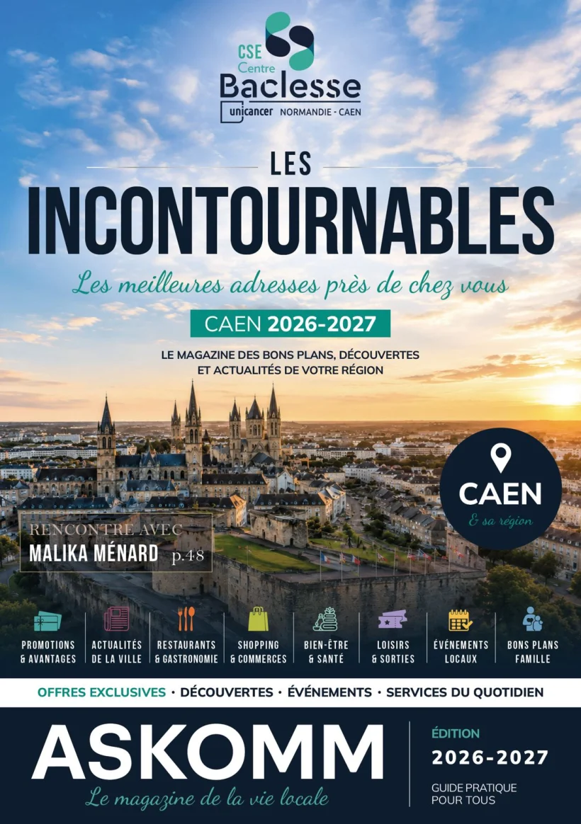 Magazine Les Incontournables Caen (CSE Centre Baclesse), édité par ASKOMM